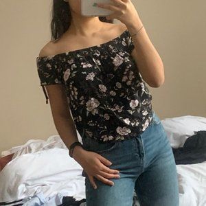 AE floral off the shoulder top